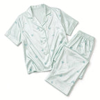 Sweet Dreams Pajama Set - Mint Heart