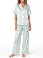 Sweet Dreams Pajama Set - Mint Heart