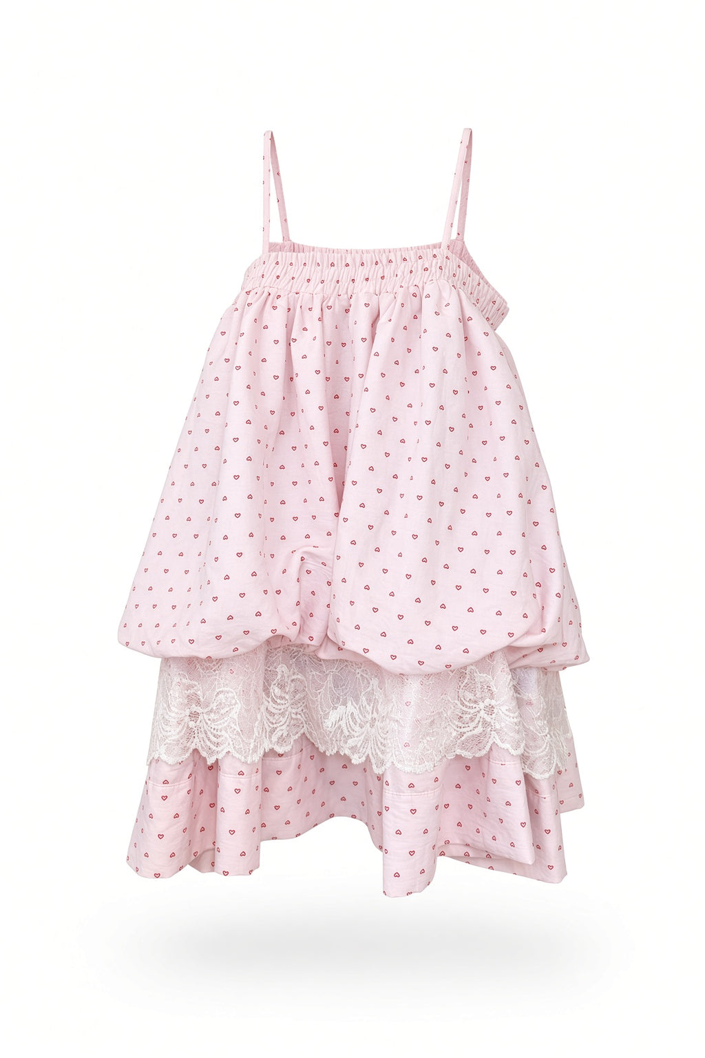 Sweet Hearts Babydoll Dress - Pink