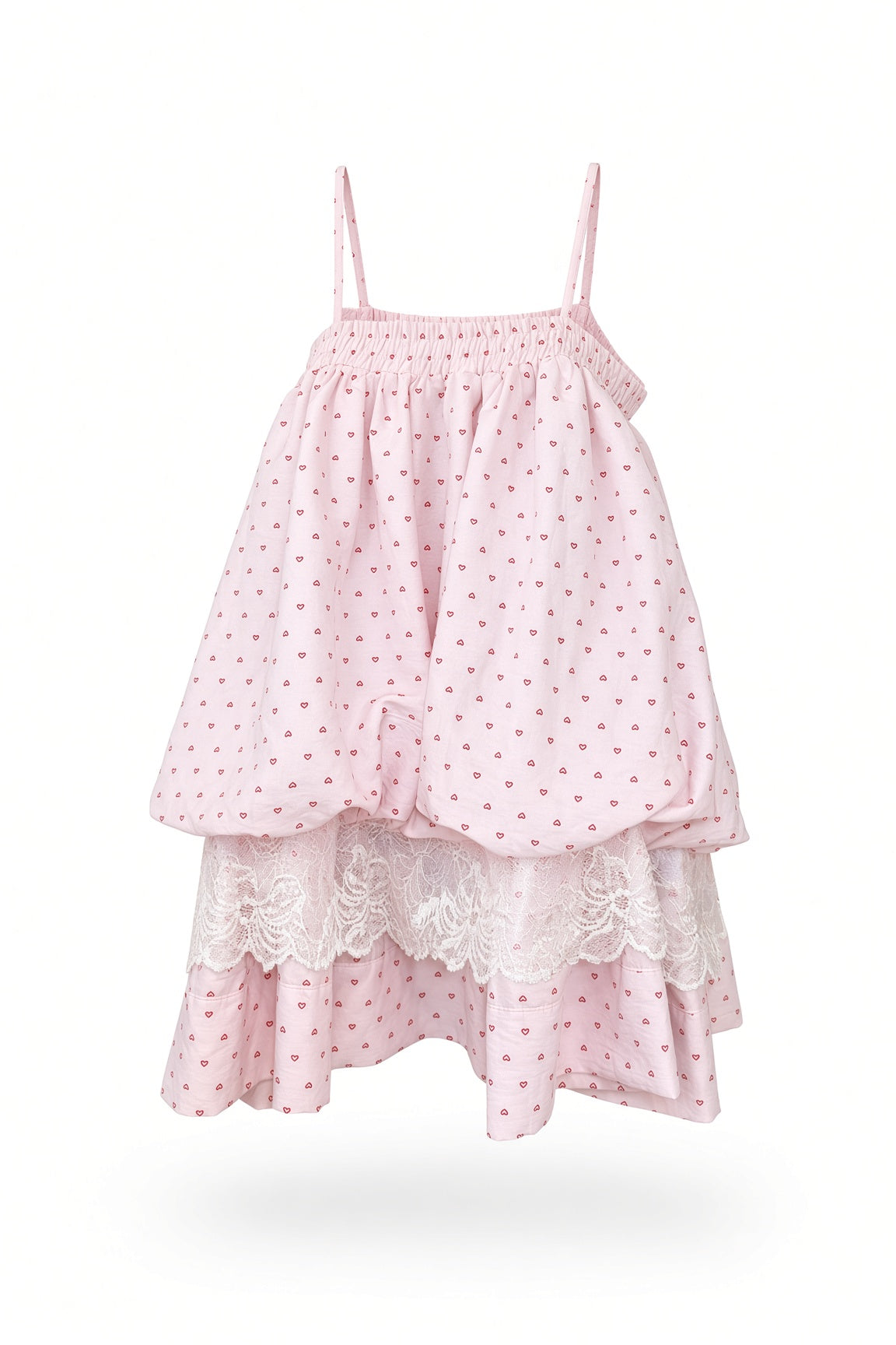 Sweet Hearts Babydoll Dress - Pink