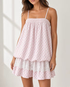 Sweet Hearts Babydoll Dress - Pink
