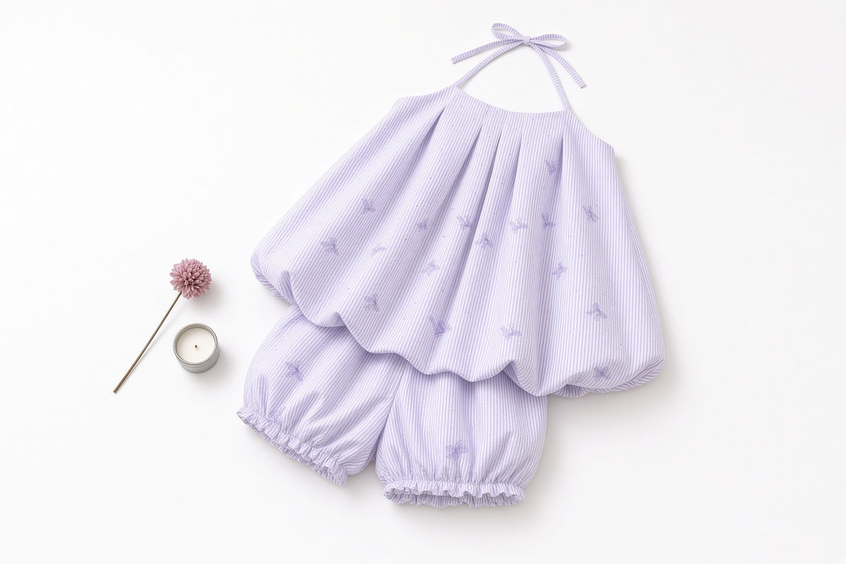 Sweet Bloom Baby Doll Set — Purple