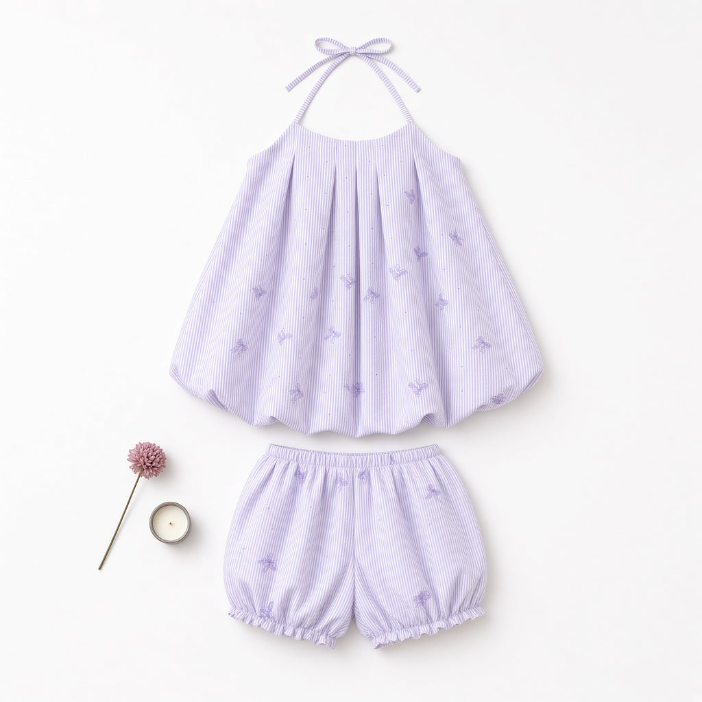 Sweet Bloom Baby Doll Set — Purple