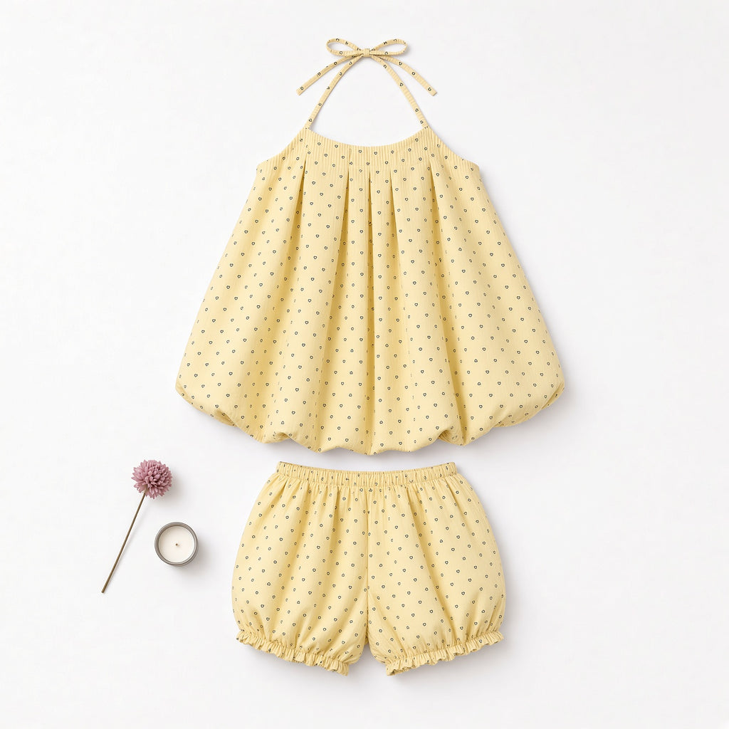 Sweet Bloom Baby Doll Set — Yellow Hearts