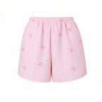 Sweet Ruffle Pajama Set -  Pink Butterfly