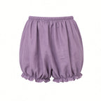 Sweet Bow Baby Doll Set - Purple Linen