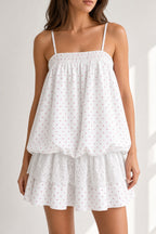 Sweet Hearts Babydoll Dress - White