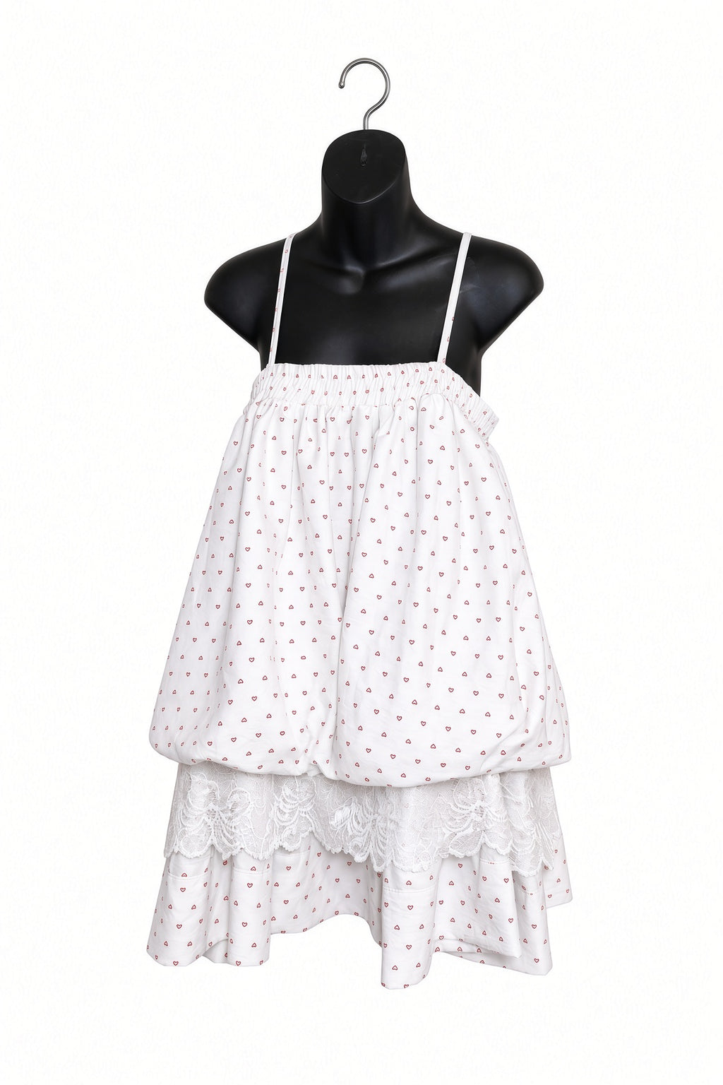 Sweet Hearts Babydoll Dress - White