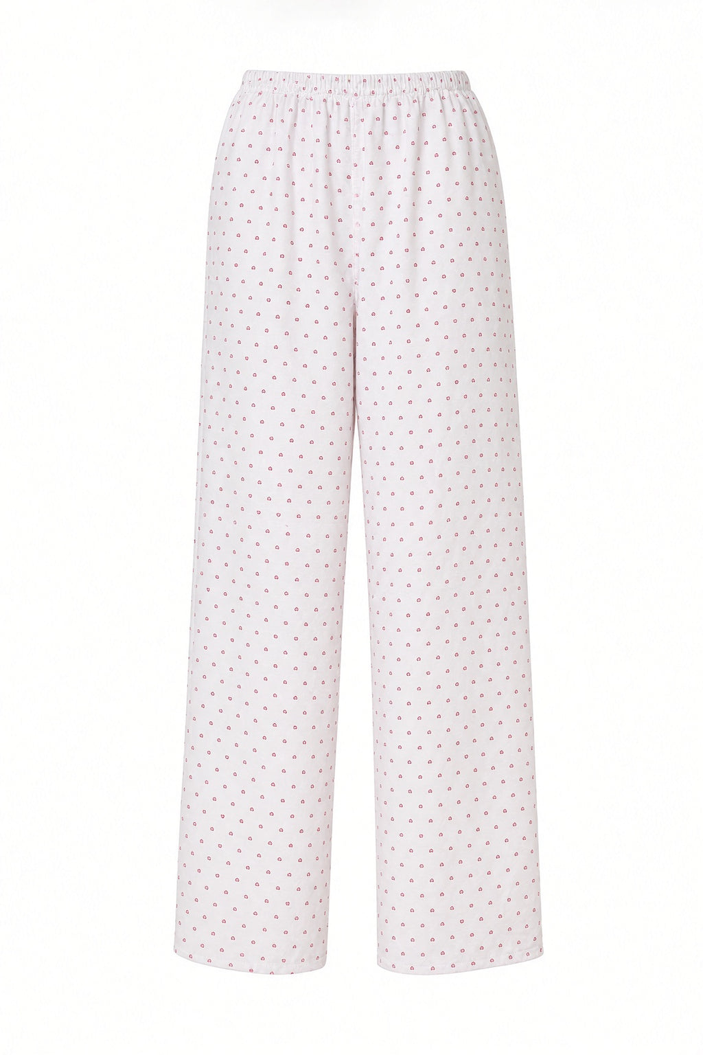 Heart Dot Pajama Set - Pink