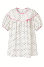 Heart Dot Pajama Set - Cream