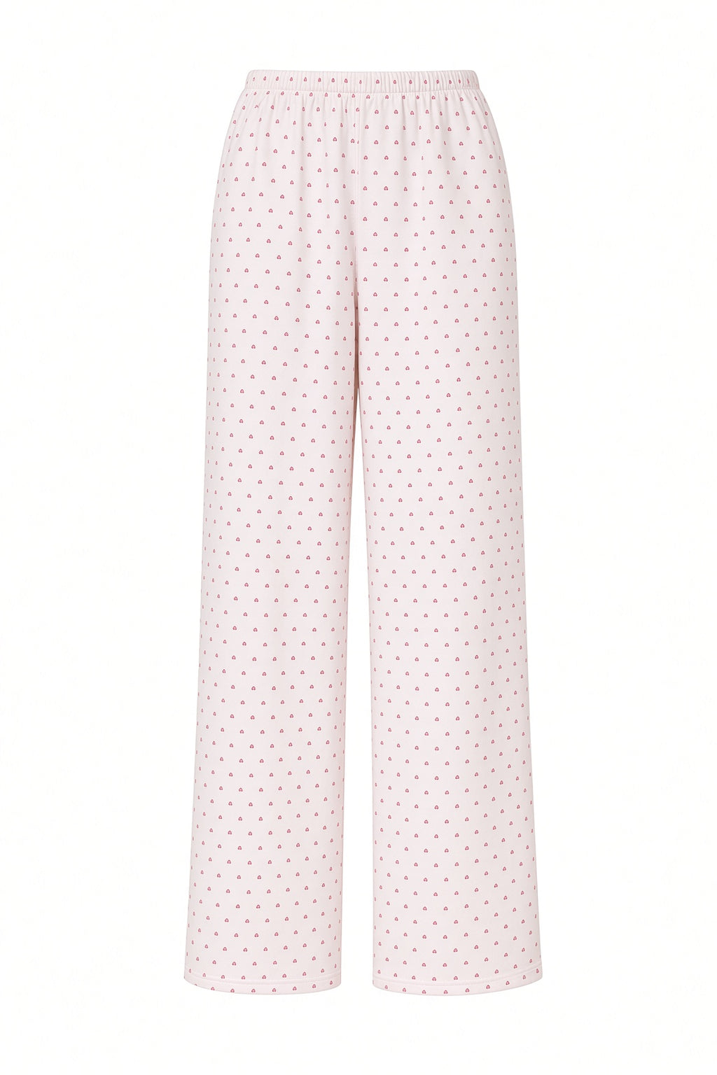 Heart Peplum Pajama Set — Blush Tiny Hearts
