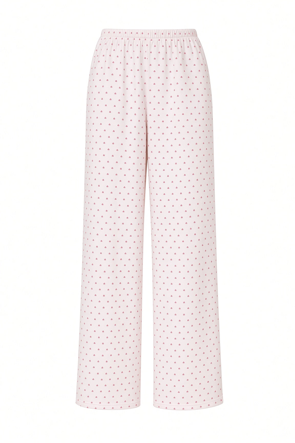 Heart Peplum Pajama Set — Blush Tiny Hearts