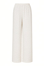 Heart Peplum Pajama Set — White Tiny Hearts