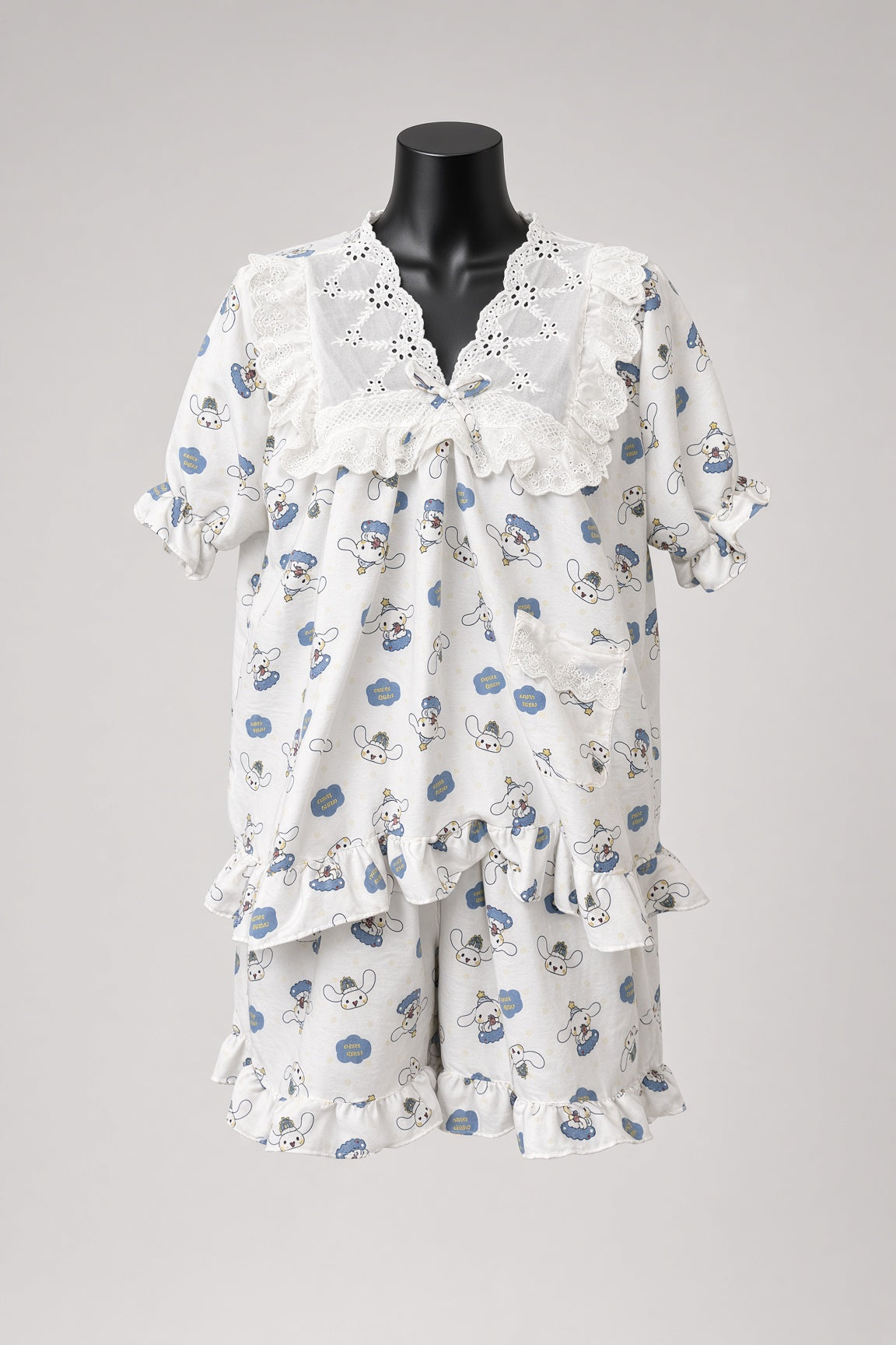 Cozy Cloud Pajama Set - White Cinnamoroll Bunny