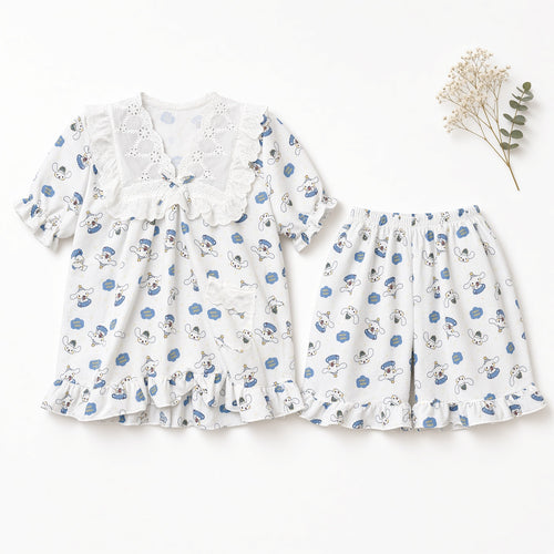 Cozy Cloud Pajama Set - White Cinnamoroll Bunny