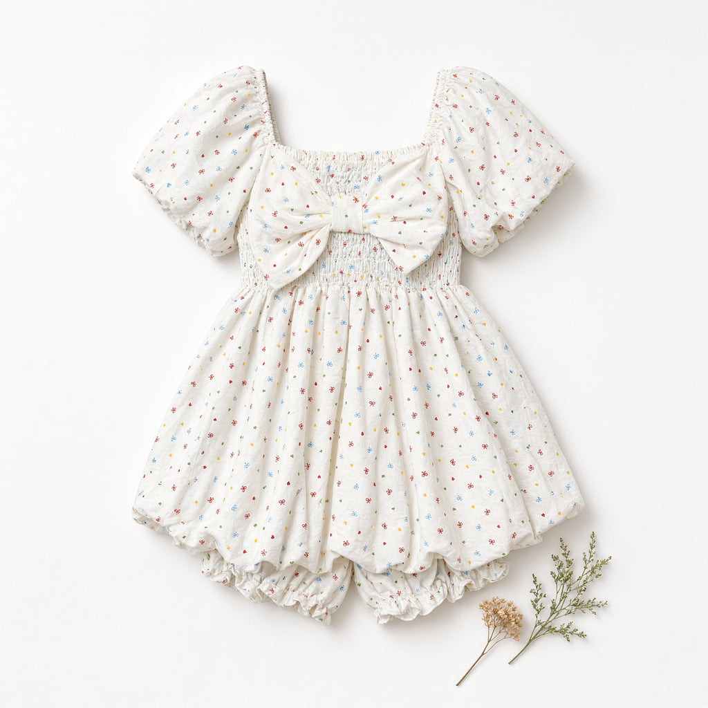 Daisy Bloom Set - White with Colorful Bows