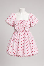Daisy Bloom Set - Pink Polka Dot