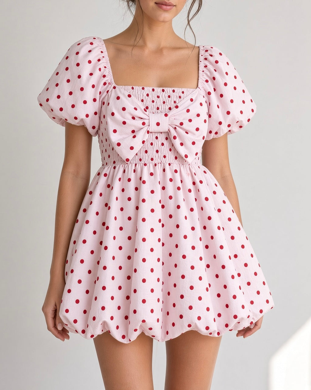 Daisy Bloom Set - Pink Polka Dot