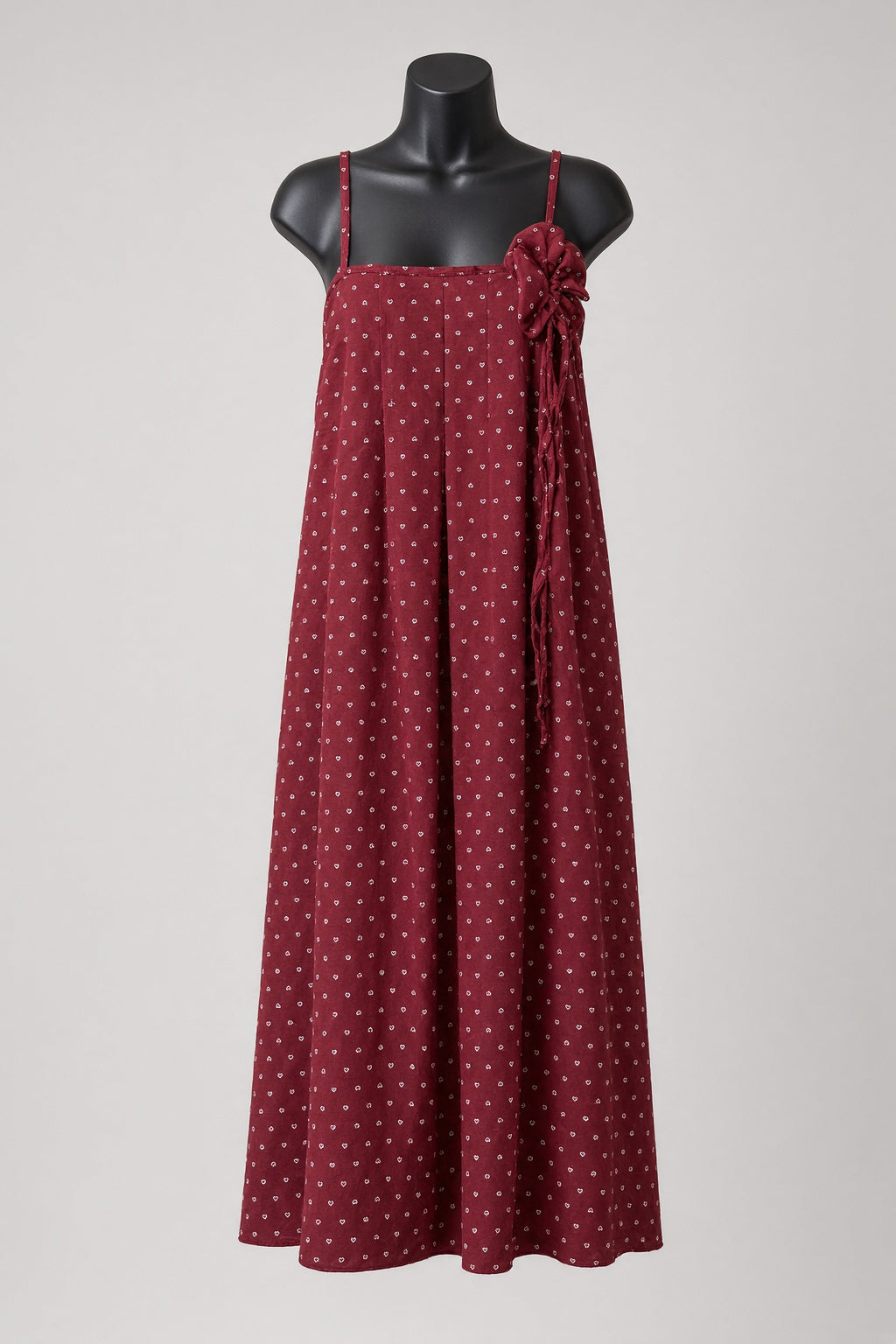 Blossom Tie Dress - Burgundy