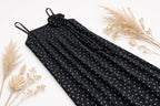 Blossom Tie Dress -Black