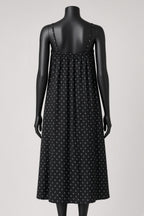Blossom Tie Dress -Black