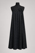 Blossom Tie Dress -Black